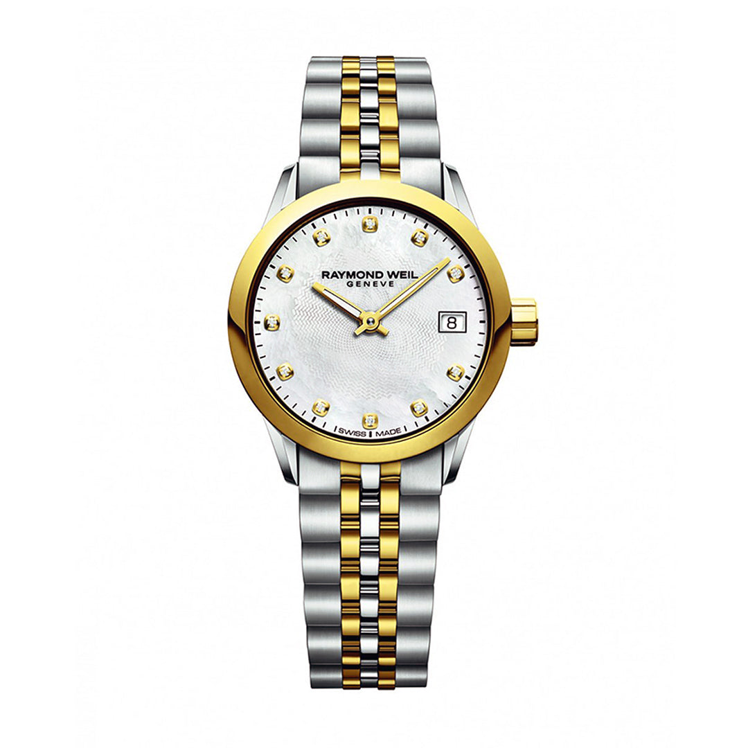 Raymond Weil Freelancer Mother of Pearl Two Tone Ladies Watch