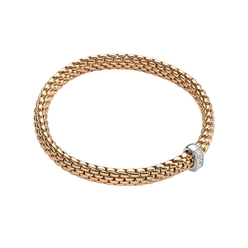 Fope Vendome 18ct Rose Gold Diamond Bracelet