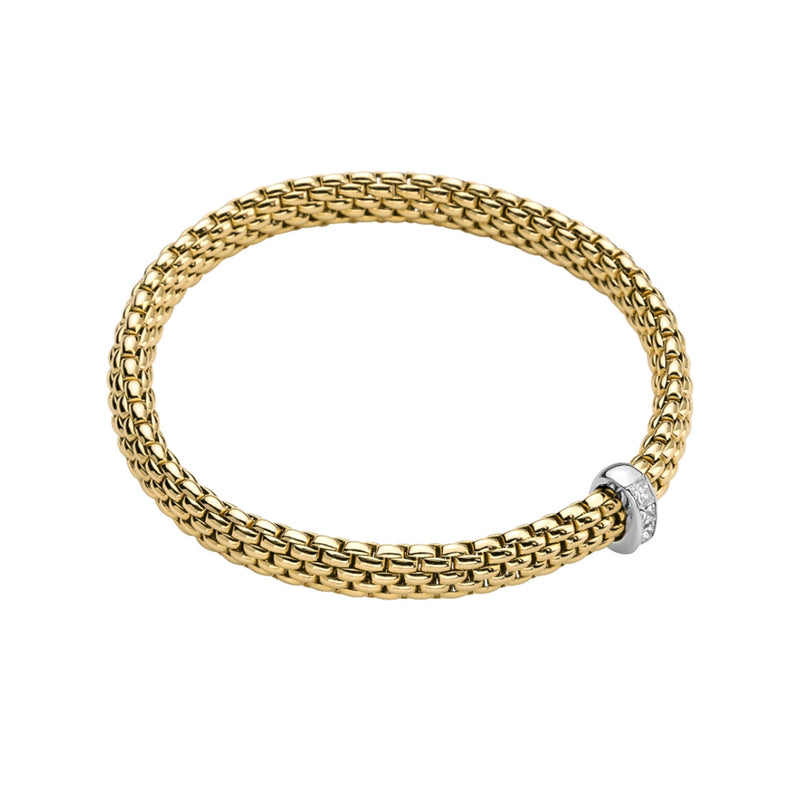 Fope Vendome 18ct Yellow Gold Diamond Bracelet