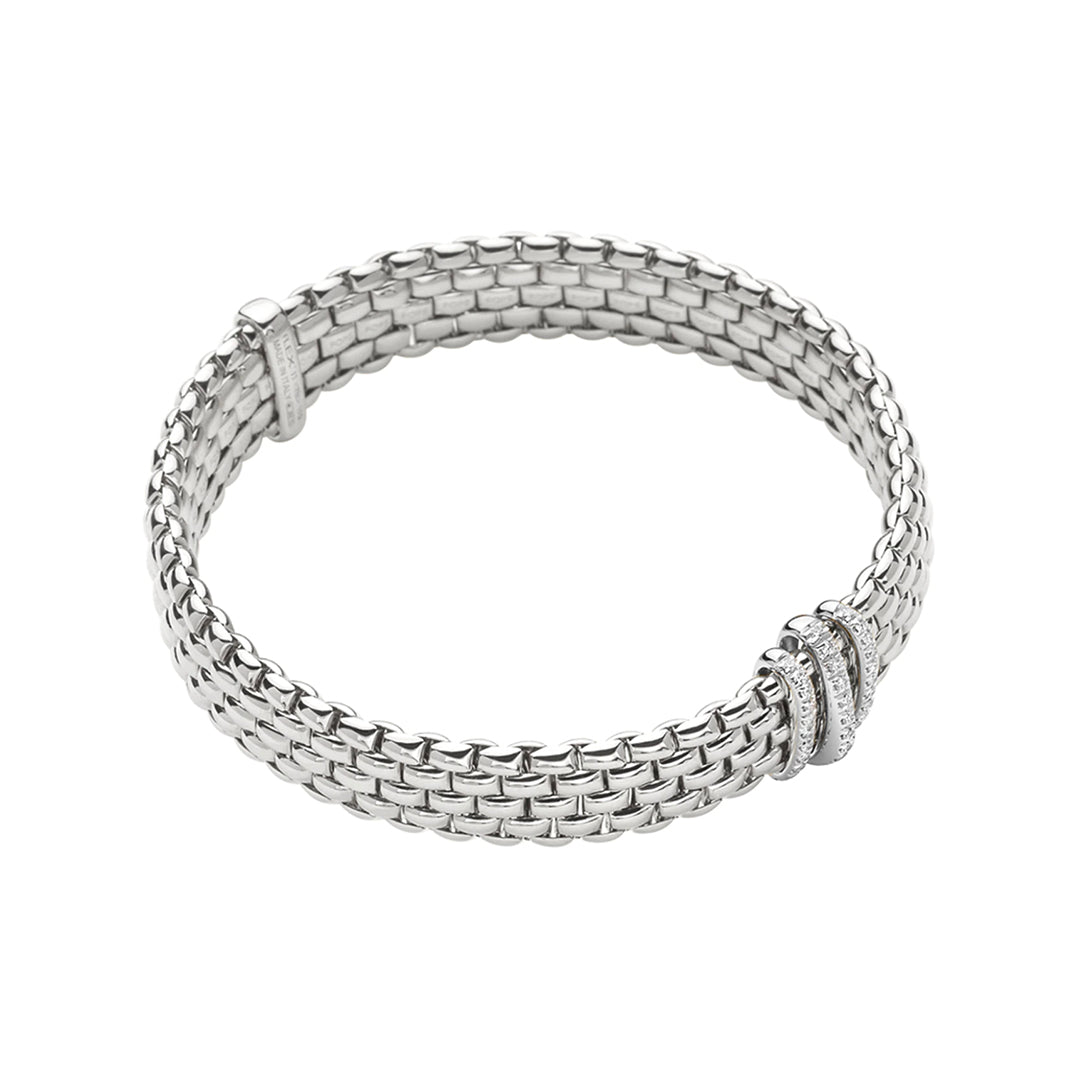 Fope Panorama 18ct White Gold Diamond Bracelet