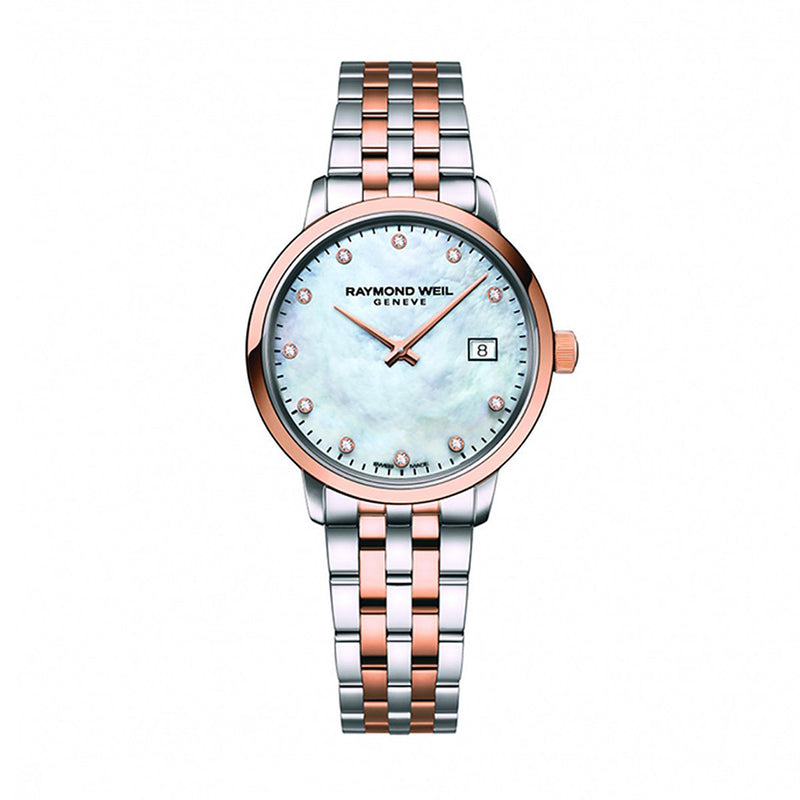 Raymond Weil Toccata Mother of Pearl Two Tone Ladies Watch