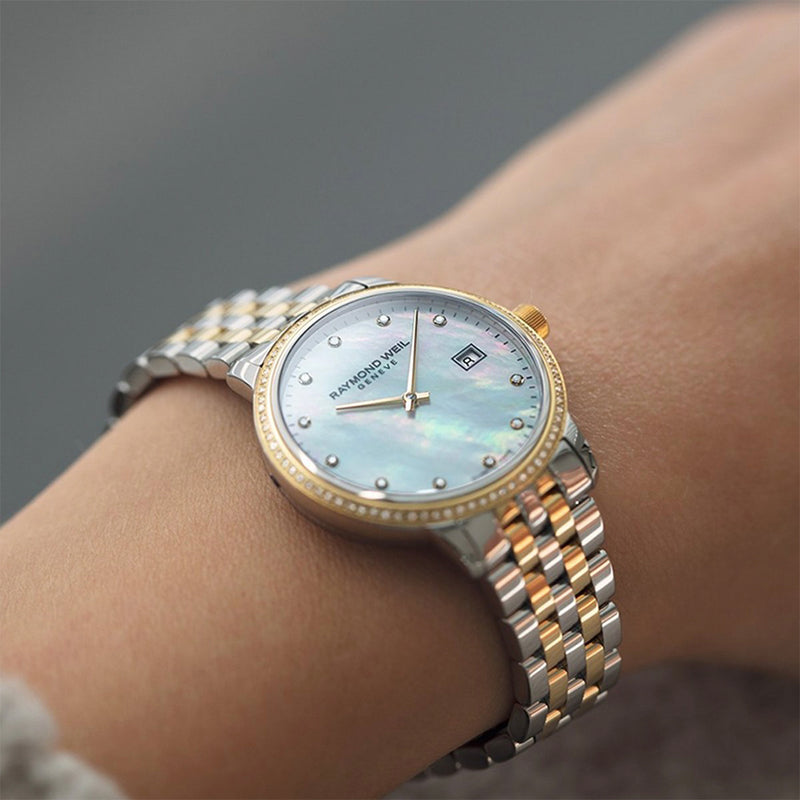 Raymond Weil Toccata Mother of Pearl Two Tone Ladies Watch