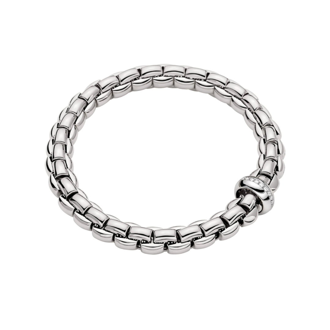 Fope Eka 18ct White Gold 0.19ct Diamond Bracelet