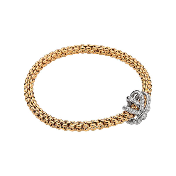 Fope Solo Venezia 18ct Gold and Diamond Bracelet