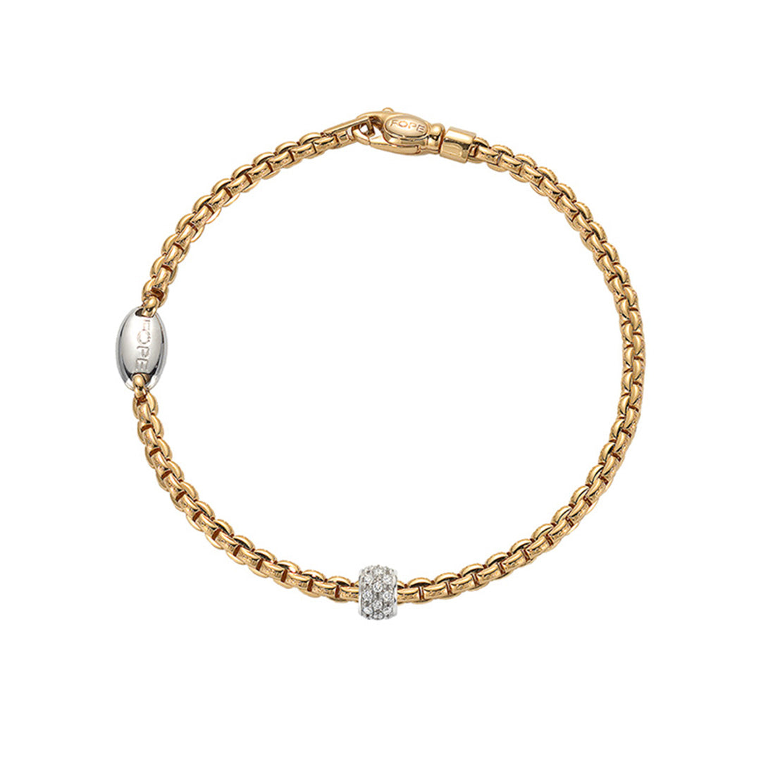 Fope Eka Tiny 18ct Yellow Gold Bracelet
