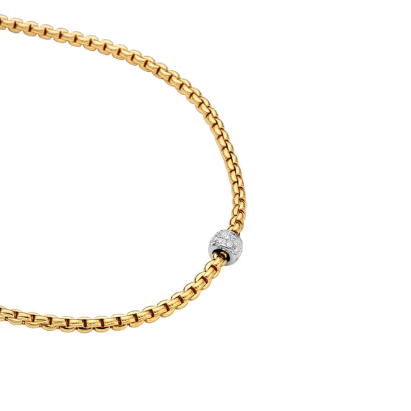 Fope Eka Tiny 18ct Yellow Gold Necklace