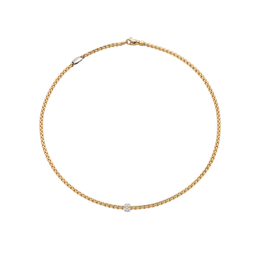 Fope Eka Tiny 18ct Yellow Gold Necklace
