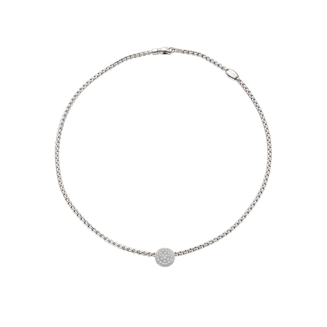 Fope Eka 18ct White Gold Diamond Necklace