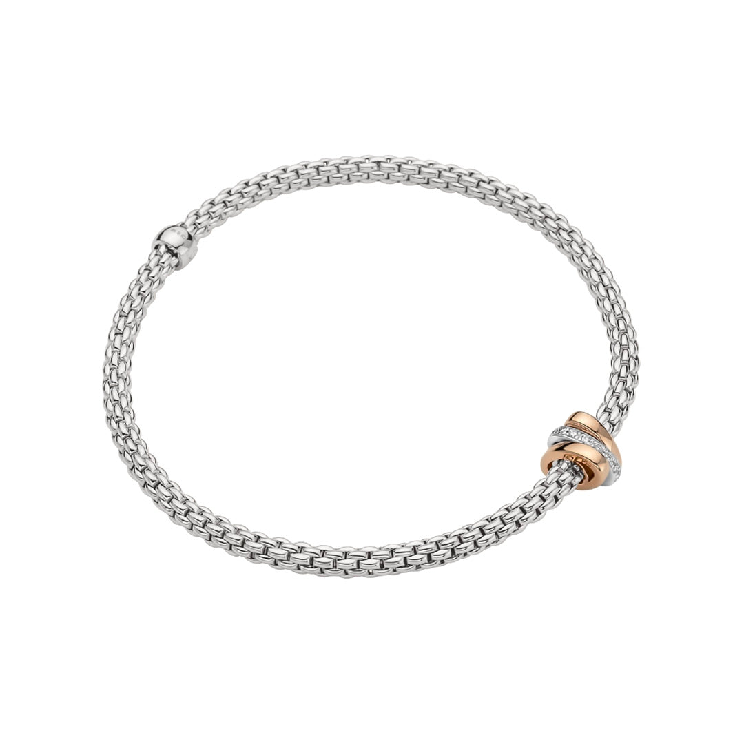 Fope Prima 18ct White Gold Diamond Bracelet
