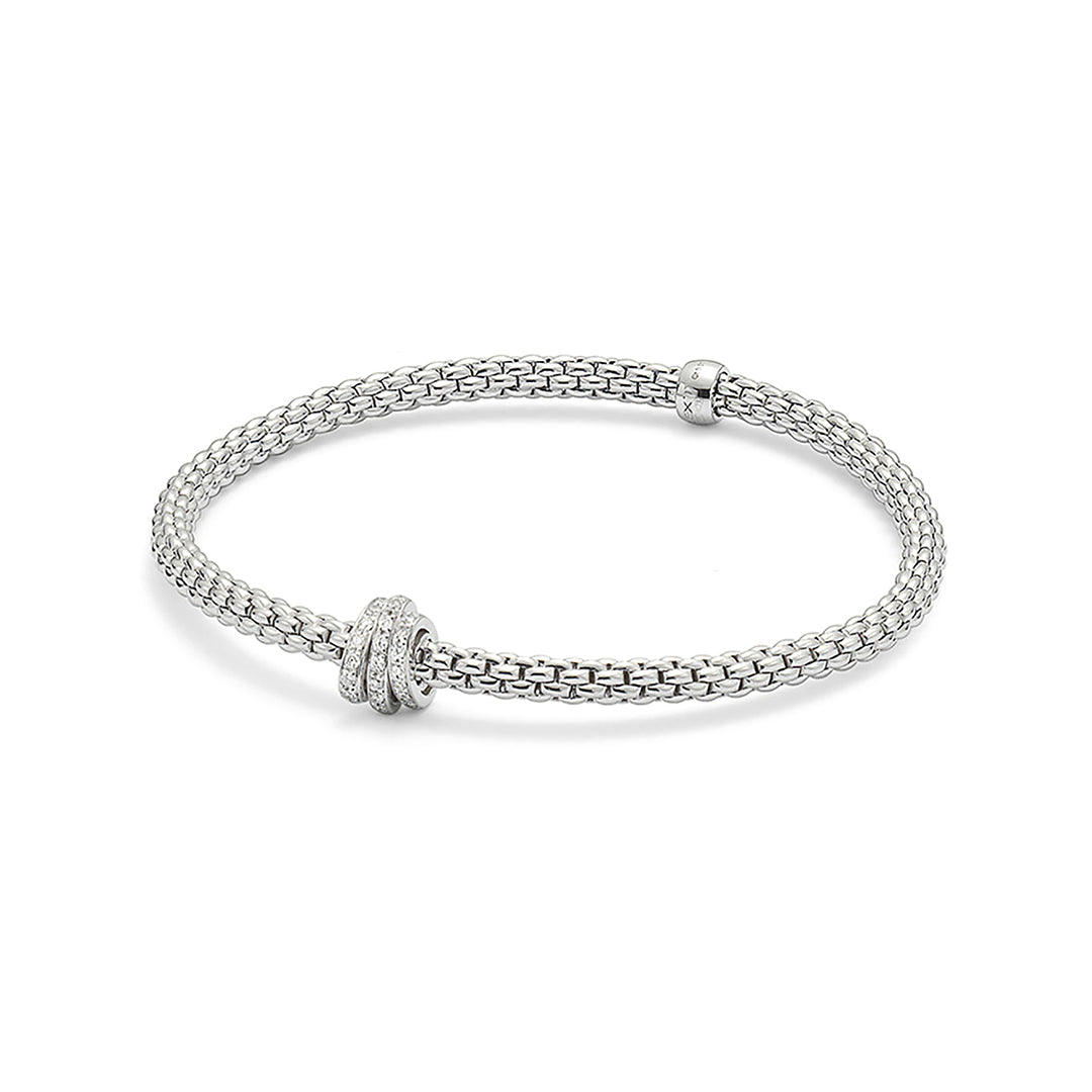 Fope Prima 18ct White Gold Diamond Bracelet