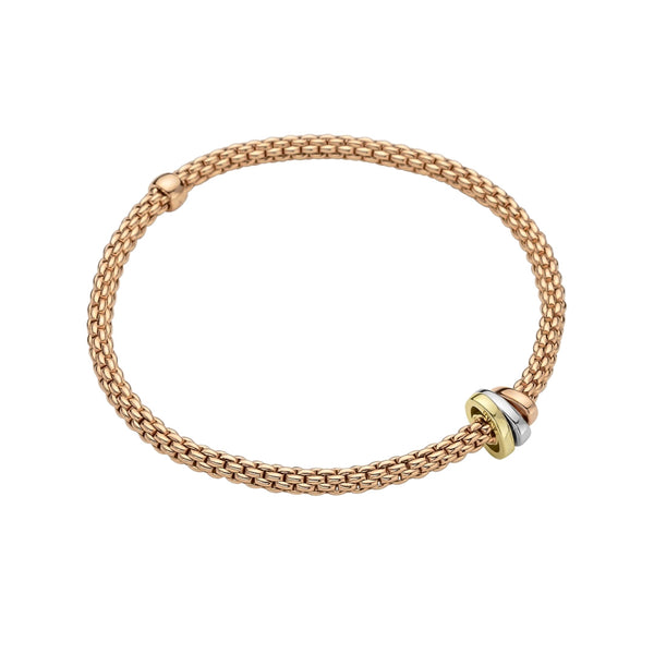 Fope Prima Flex'it 18ct Rose Gold Bracelet