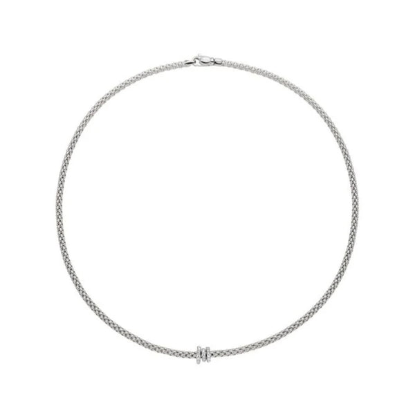 Fope Prima 18ct White Gold Necklace