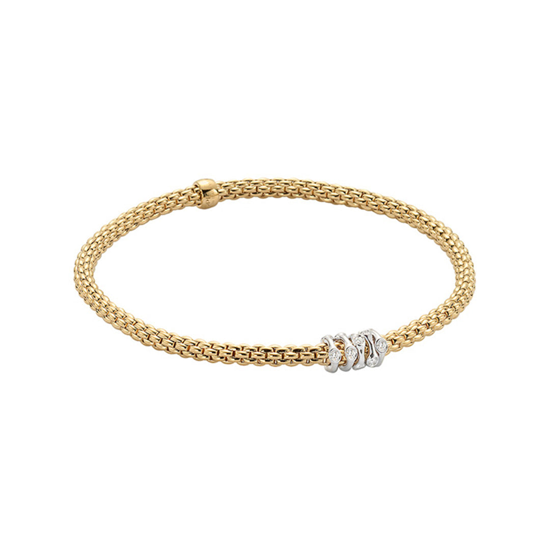 Fope Prima 18ct Yellow Gold Diamond Bracelet
