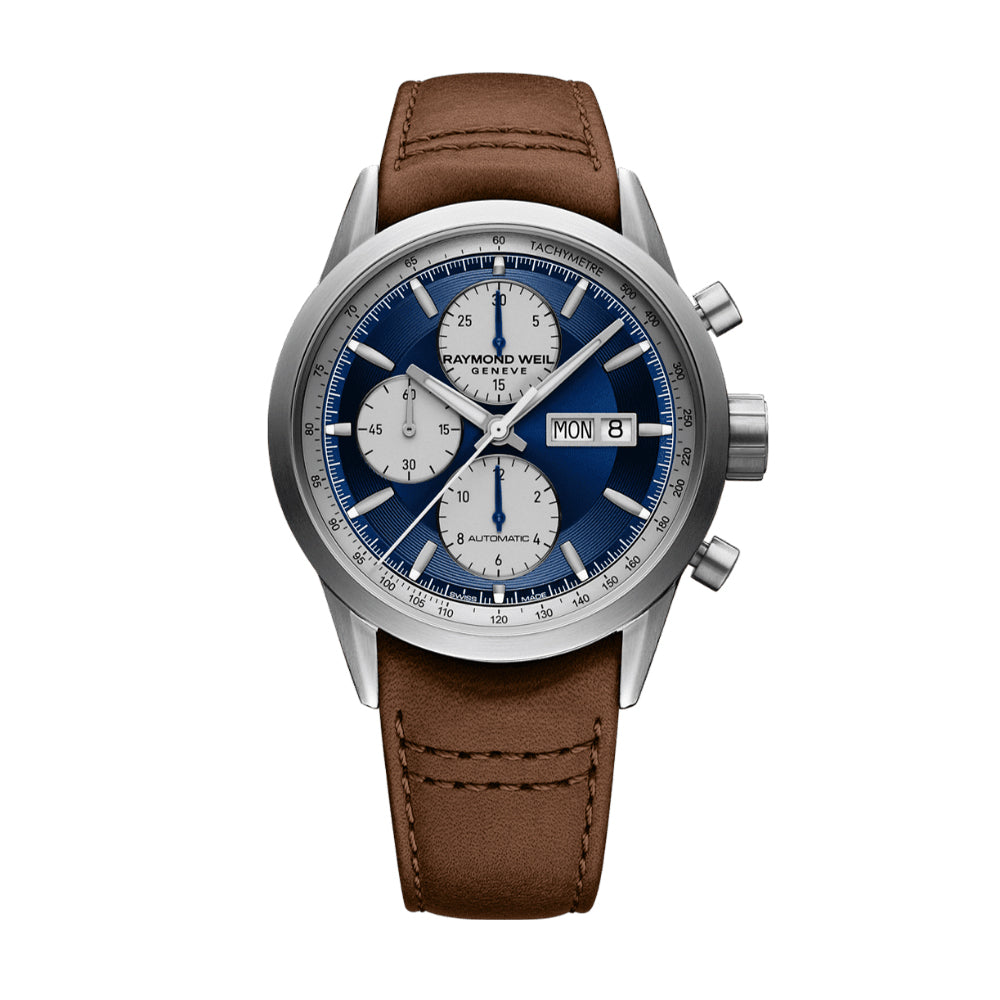Raymond Weil Freelancer Automatic Chronograph Brown Mens Watch