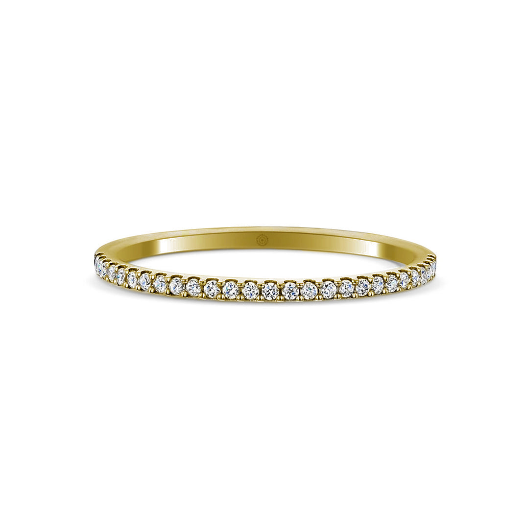 Embrace 18ct Yellow Gold 0.15ct Half Diamond Band