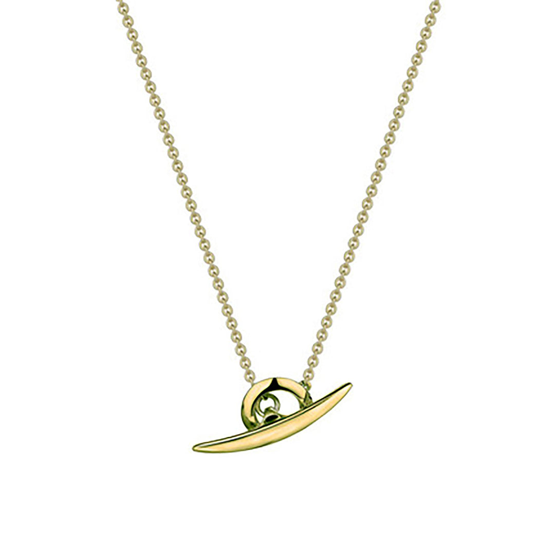 Shaun Leane Arc Yellow Gold Vermeil T-Bar Necklace