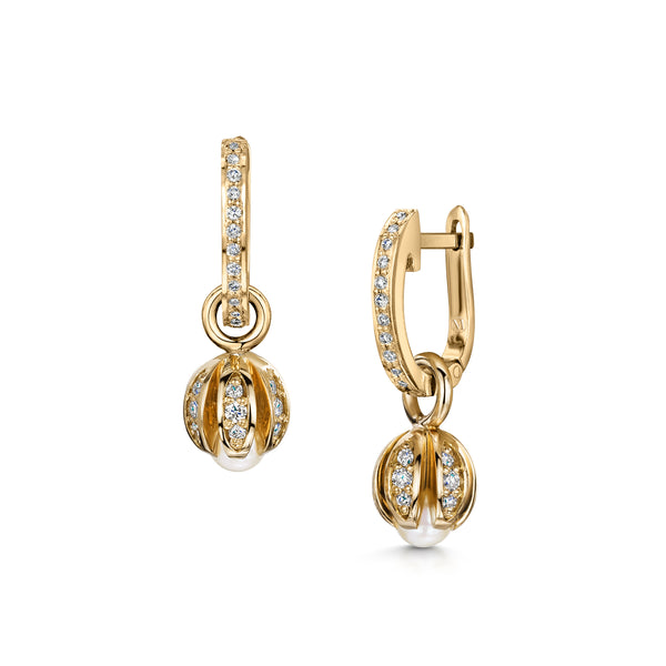 Blossom Pearl & Diamond Earrings