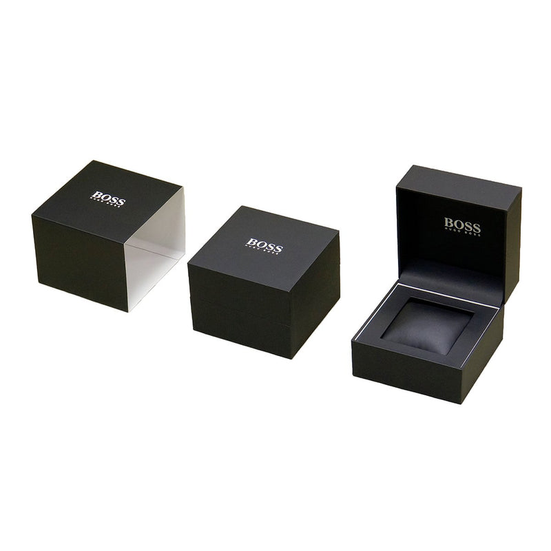 Hugo Boss packaging in black