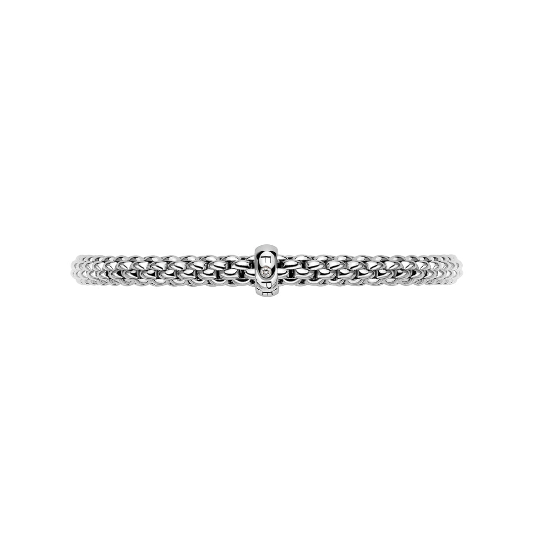 Fope Solo Bracelet with a ct 0.01 White Diamond