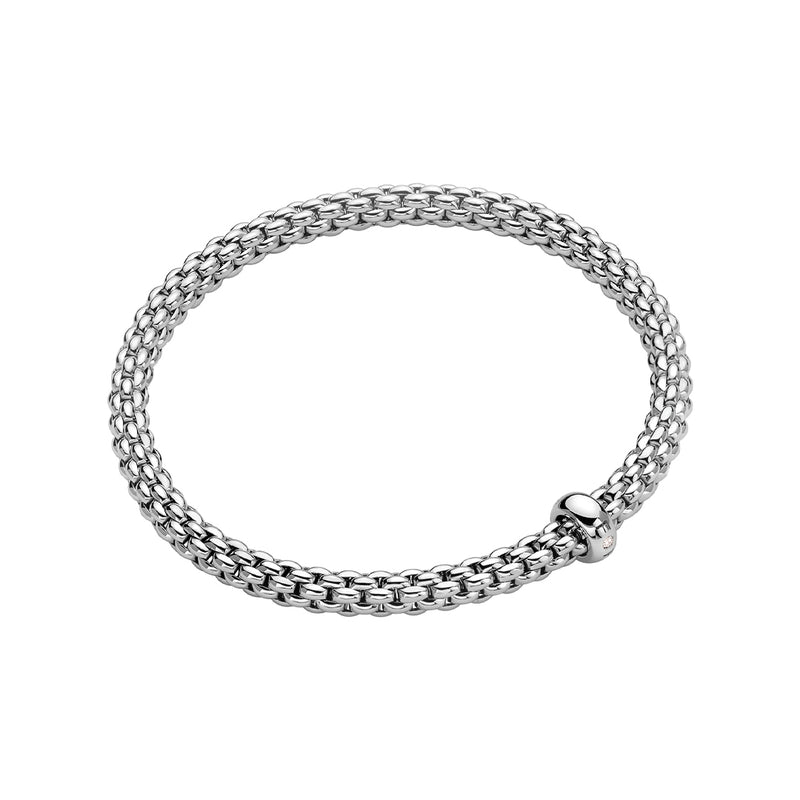 Fope Solo Bracelet with a ct 0.01 White Diamond