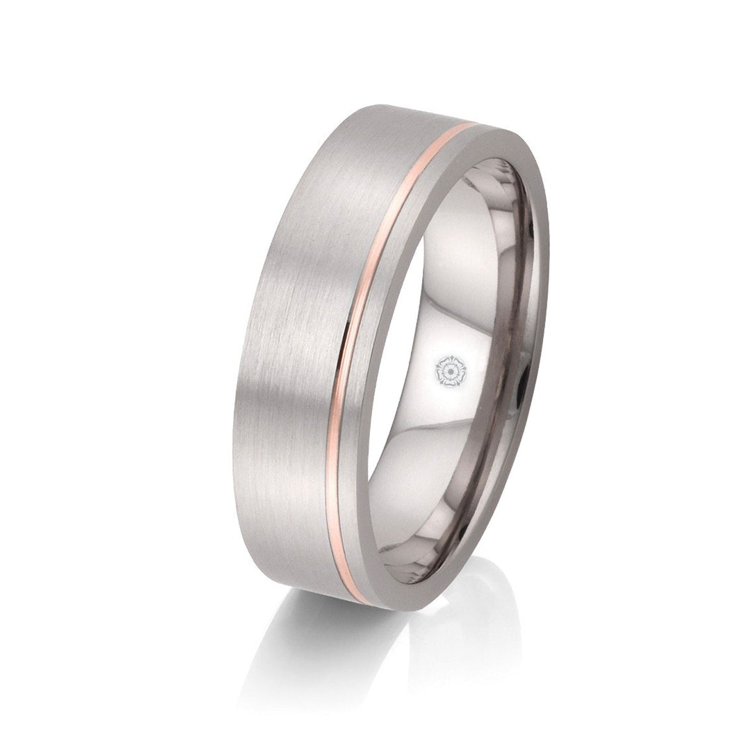 Men's Two-Tone Helmsley Wedding Band