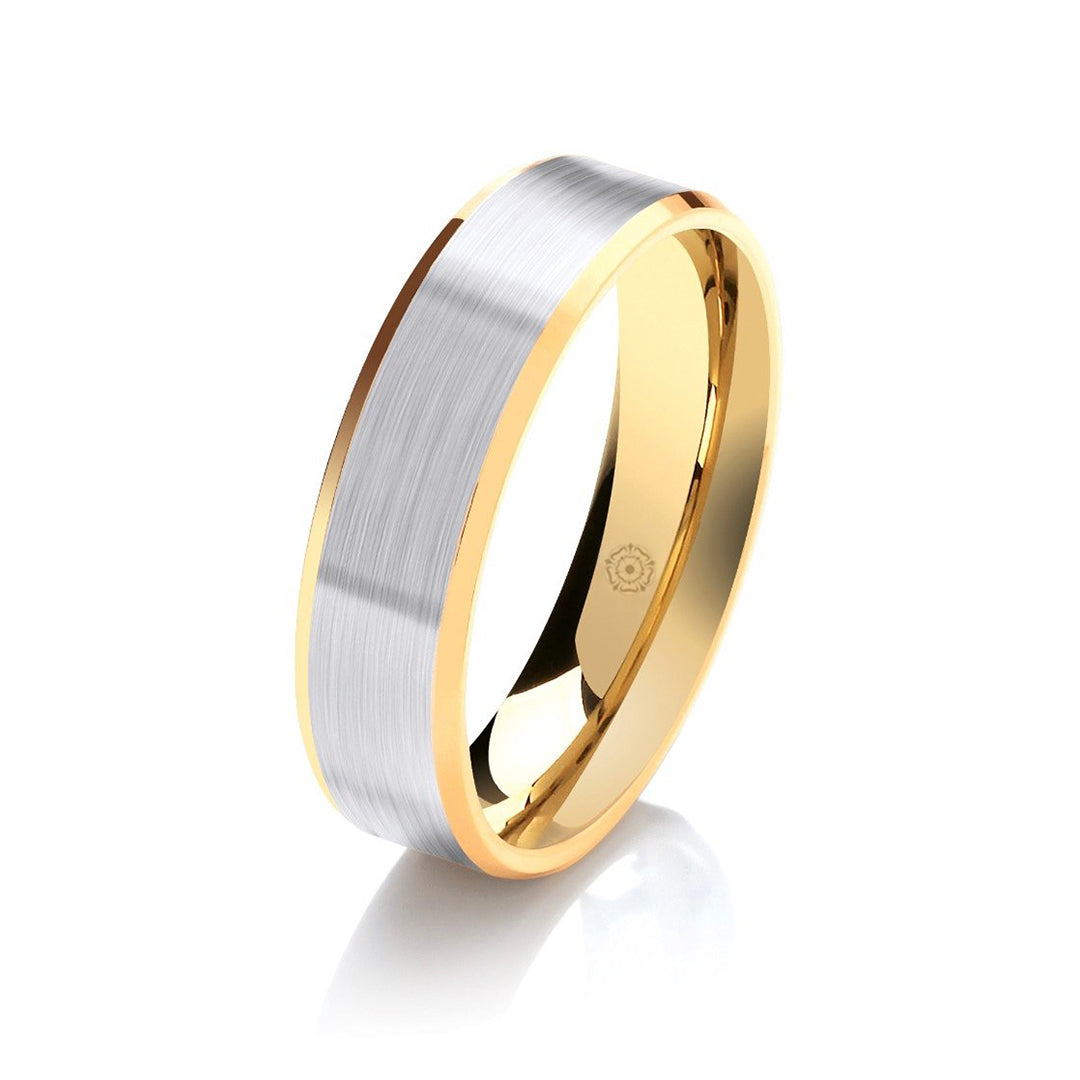 Men's Two-Tone York Wedding Band
