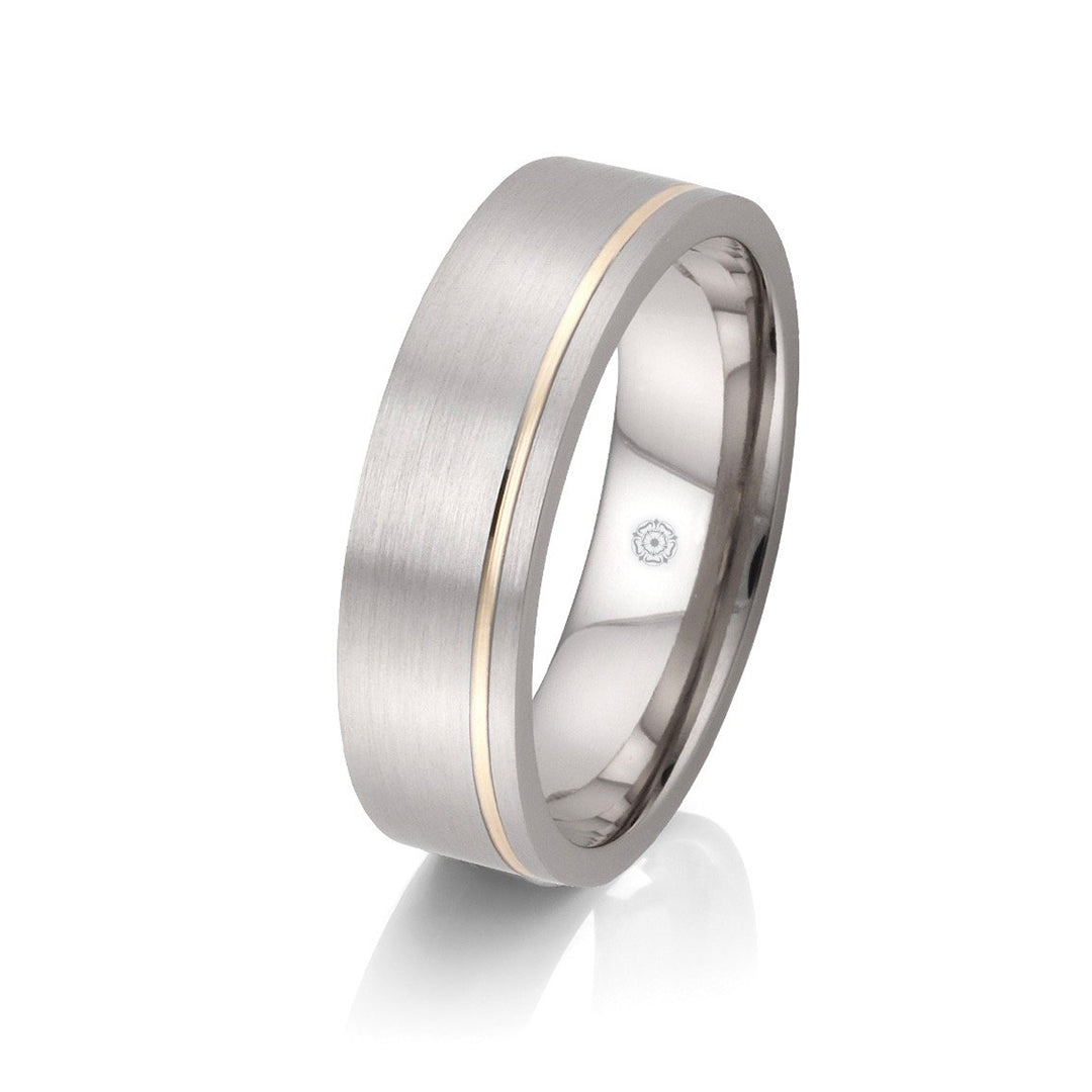 Men's Two-Tone Helmsley Wedding Band