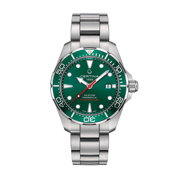 Certina DS Action Diver Green Mens Watch