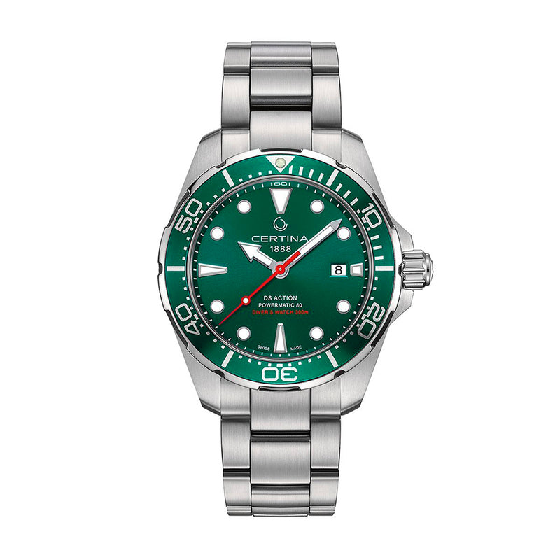 Certina DS Action Diver Green Mens Watch