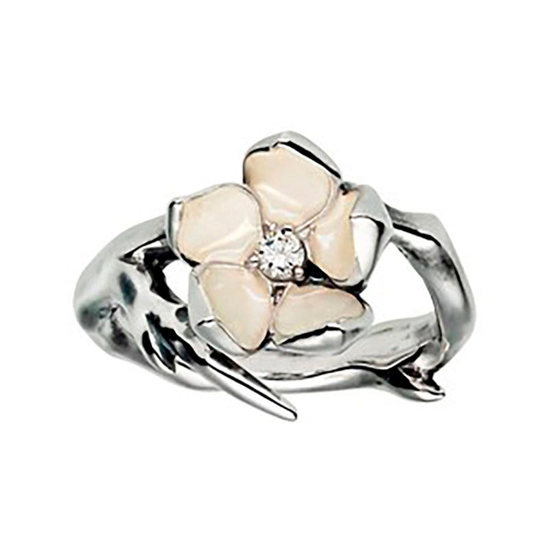 Shaun Leane Cherry Blossom Sterling Silver Diamond Ring