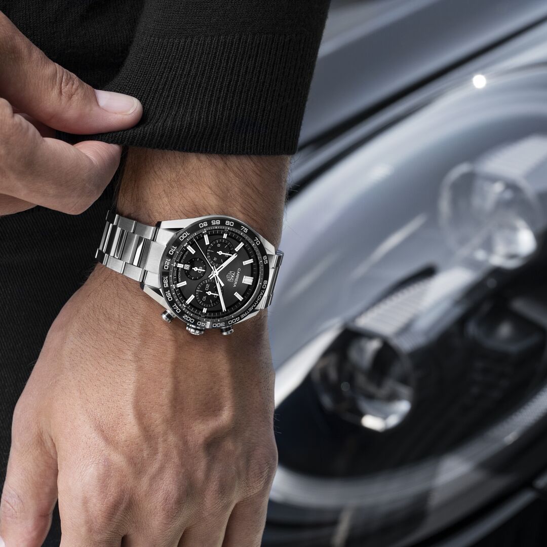 TAG Heuer Carrera 44mm Black Men's Watch