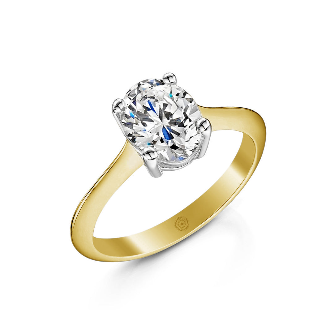 Classic No.1 Oval Engagement RIng