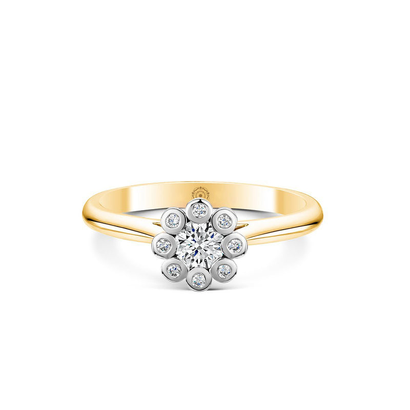 Dandelion Yellow Gold Engagement Ring