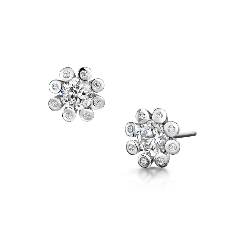 Dandelion Diamond Earrings