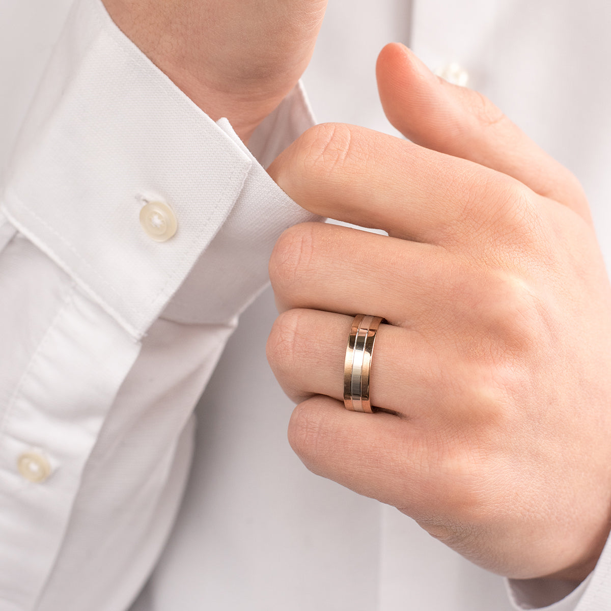Men's Two-Tone Harrogate Band