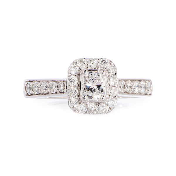 Pre-Owned Diamond and Platinum Ring