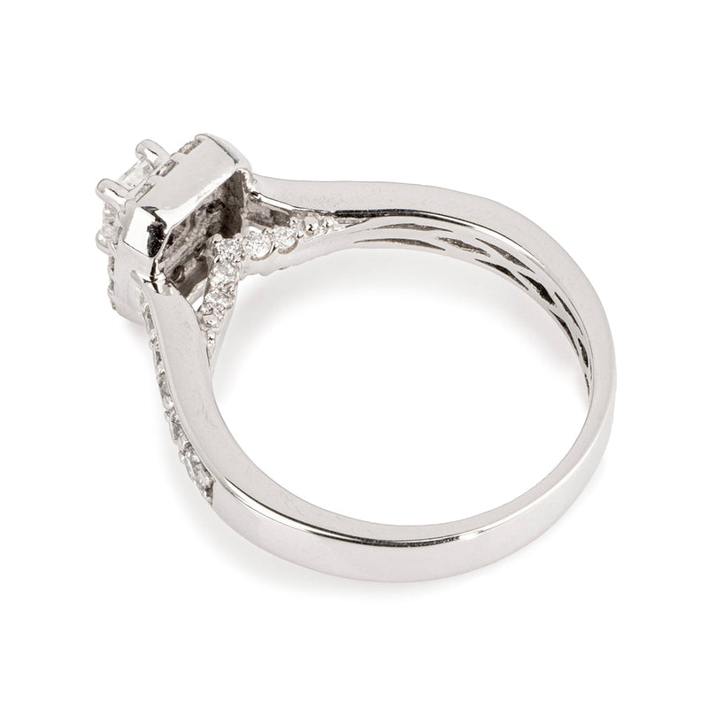 Pre-Owned Diamond and Platinum Ring