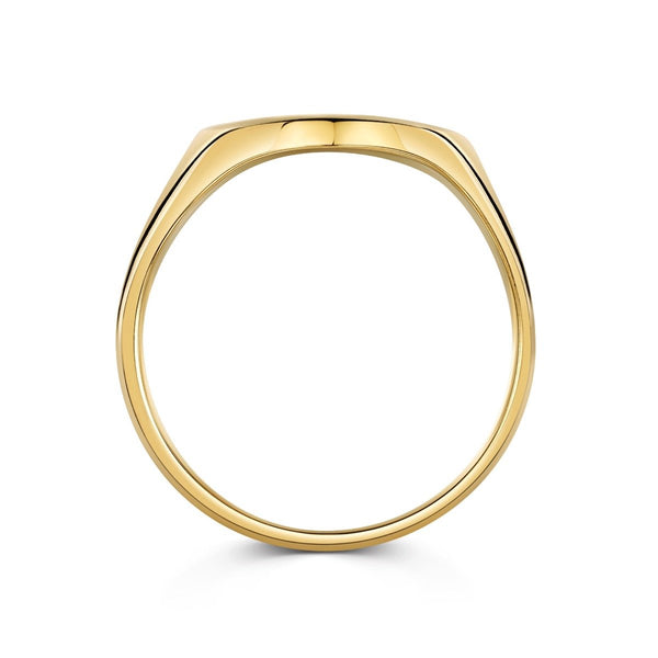 Gold  Round Signet Ring
