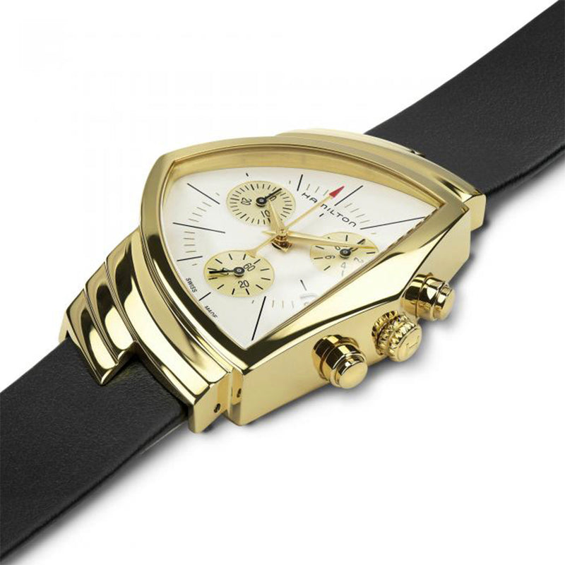 Hamilton Ventura Chronograph Gold Mens Watch