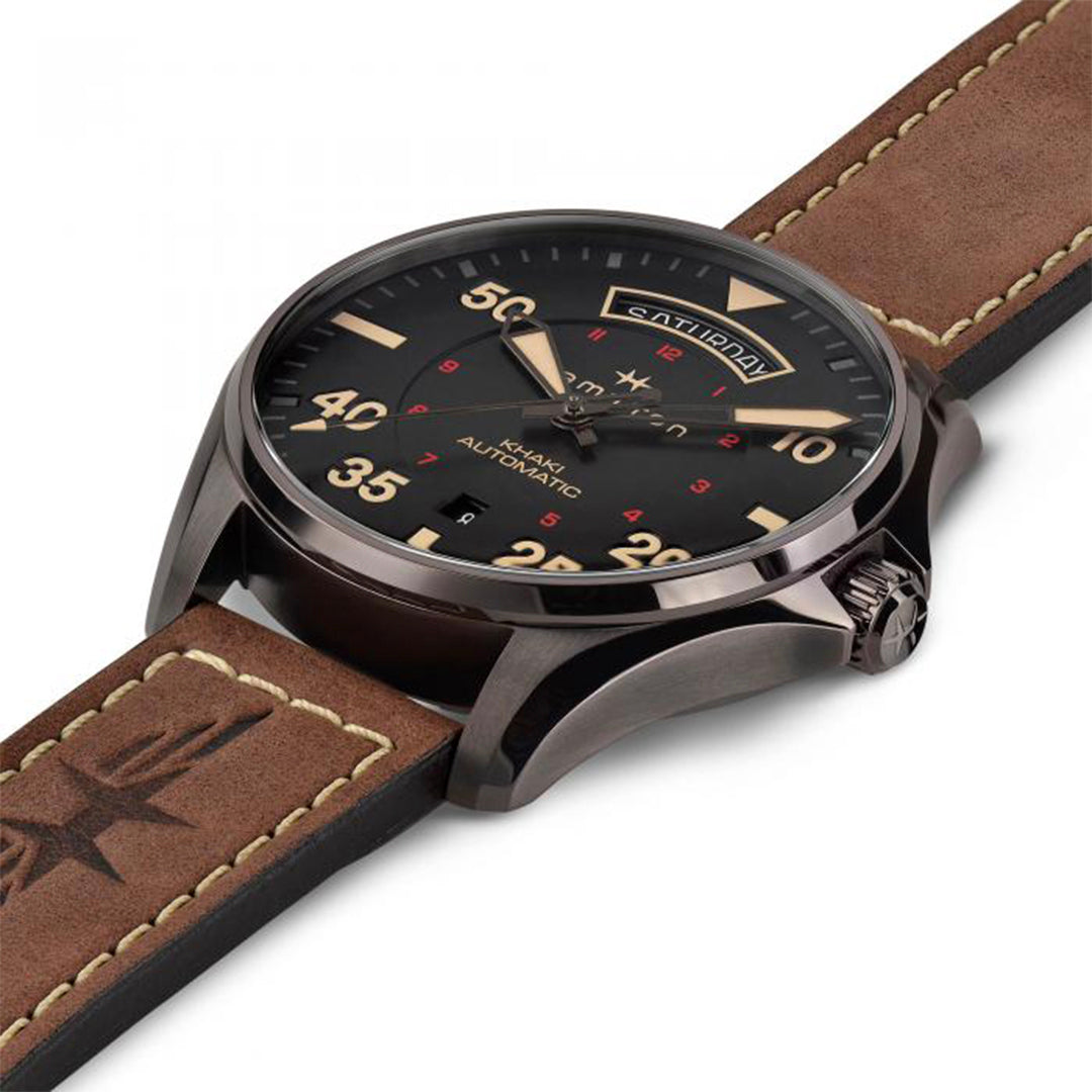 Hamilton Khaki Aviation Automatic Brown Mens Watch