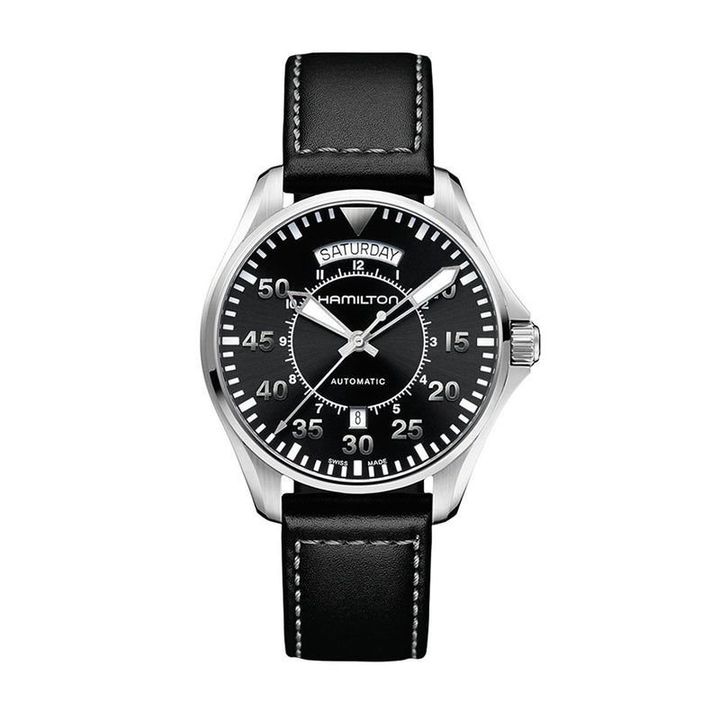 Hamilton Khaki Aviation Automatic Silver Mens Watch