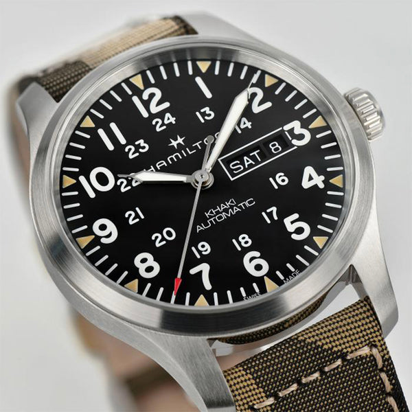 Hamilton Khaki Field Automatic Silver Mens Watch