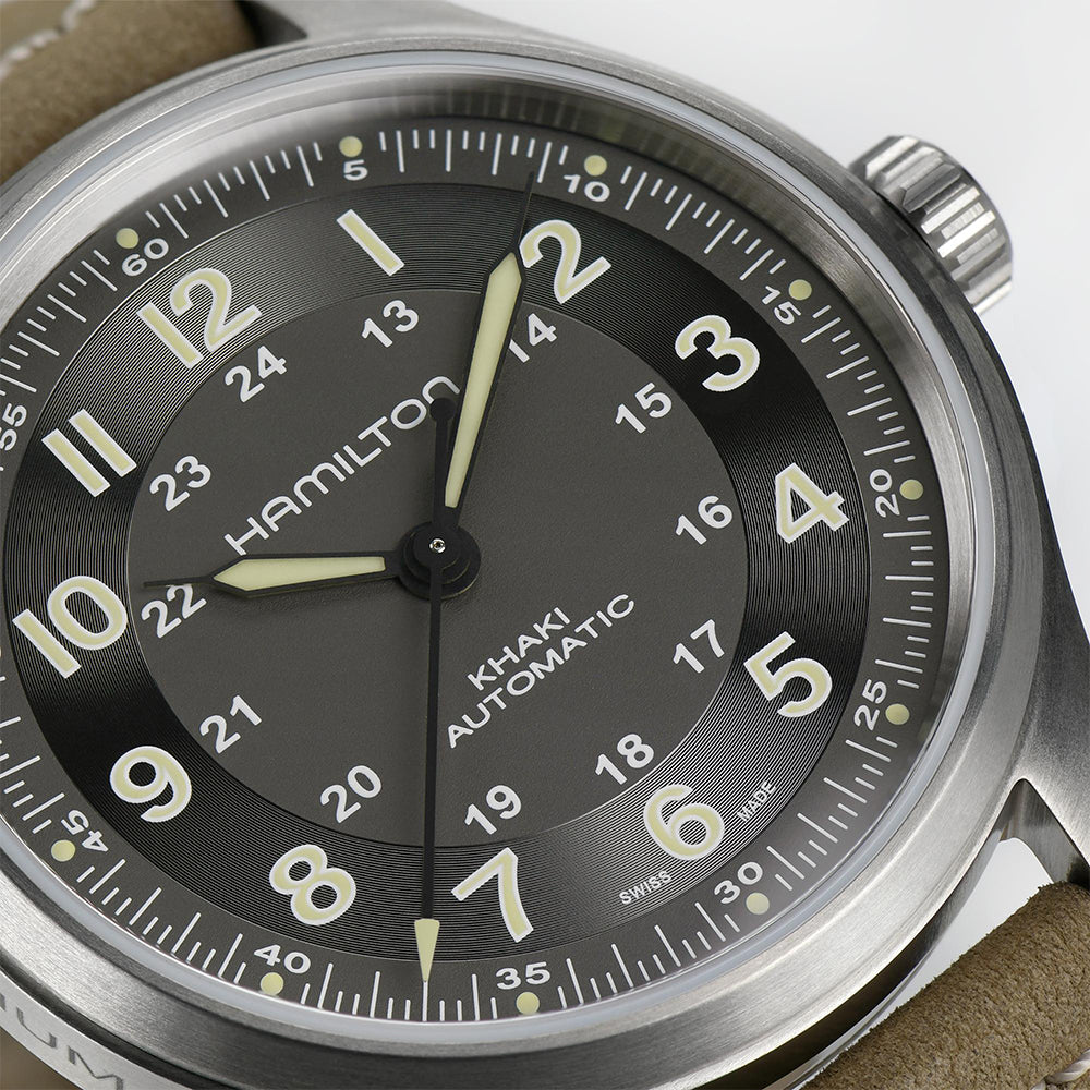 Hamilton Khaki Field Automatic Black Dial Men's Watch
