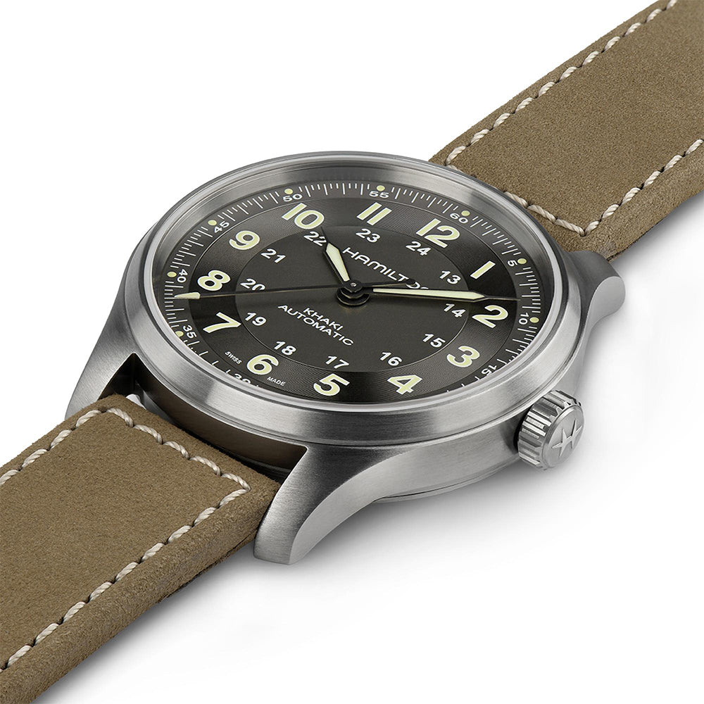 Hamilton Khaki Field Automatic Black Dial Men's Watch