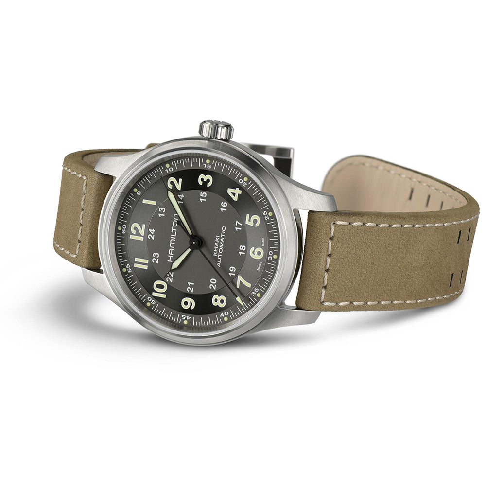 Hamilton Khaki Field Automatic Black Dial Men's Watch