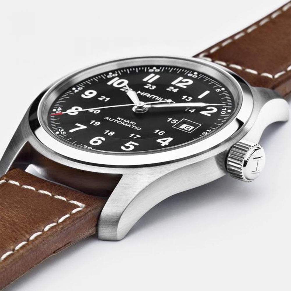 Hamilton Khaki Field Automatic Black Dial Men's Watch