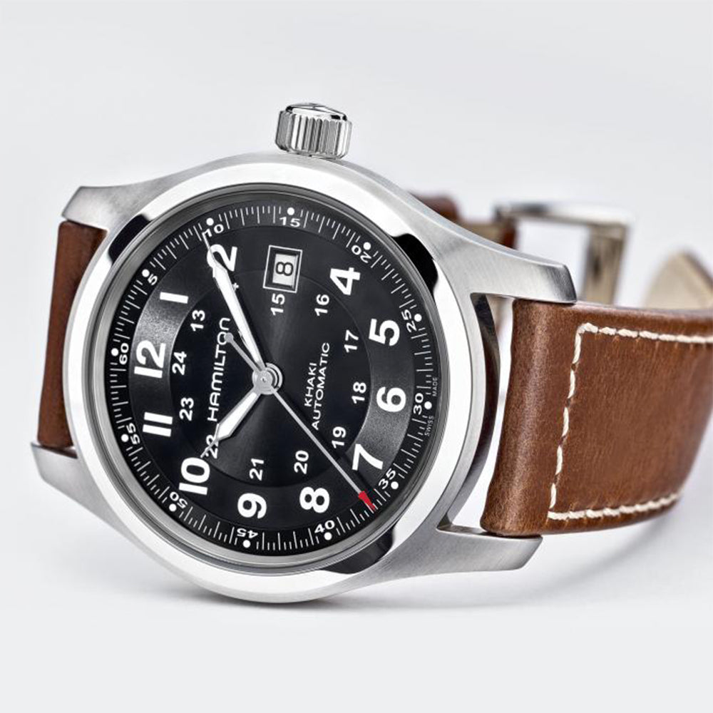 Hamilton Khaki Field Automatic Black Dial Men's Watch