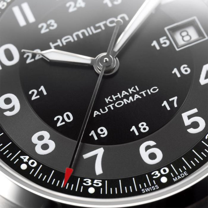 Hamilton Khaki Field Automatic Black Dial Men's Watch