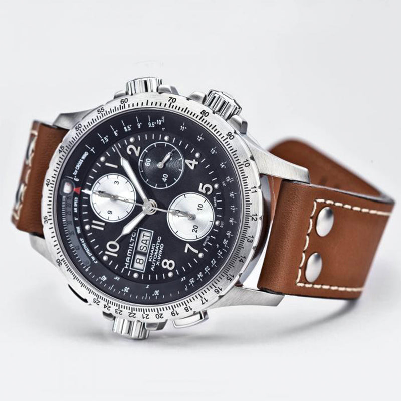 Hamilton Khaki Aviation Automatic Chronograph Silver Mens Watch