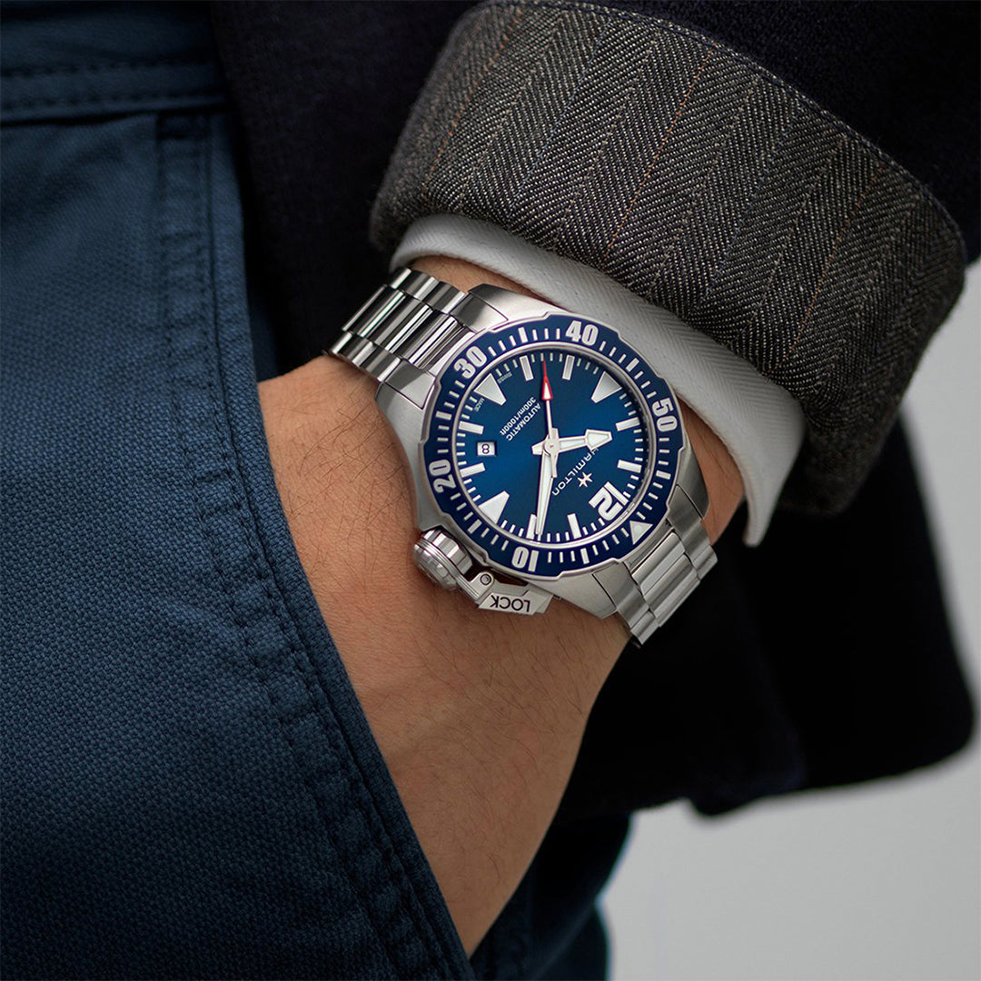 Hamilton Khaki Navy Automatic Silver Mens Watch